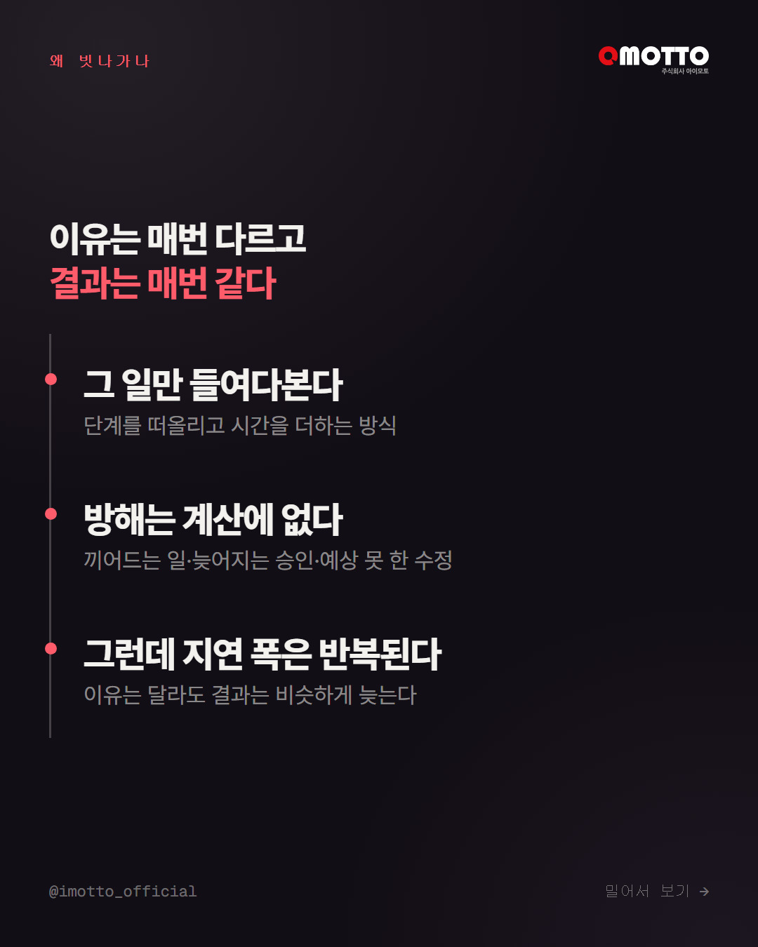 예상 기간과 지난 평균을 나란히 비교하는 절차